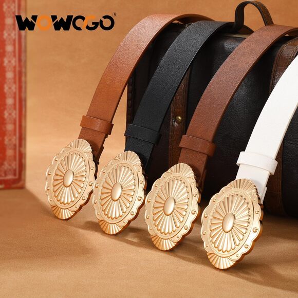 Women-western-cowgirl-belt-country-concho Vintage Leather Belt With Concho🥺 - Picture 7 of 7